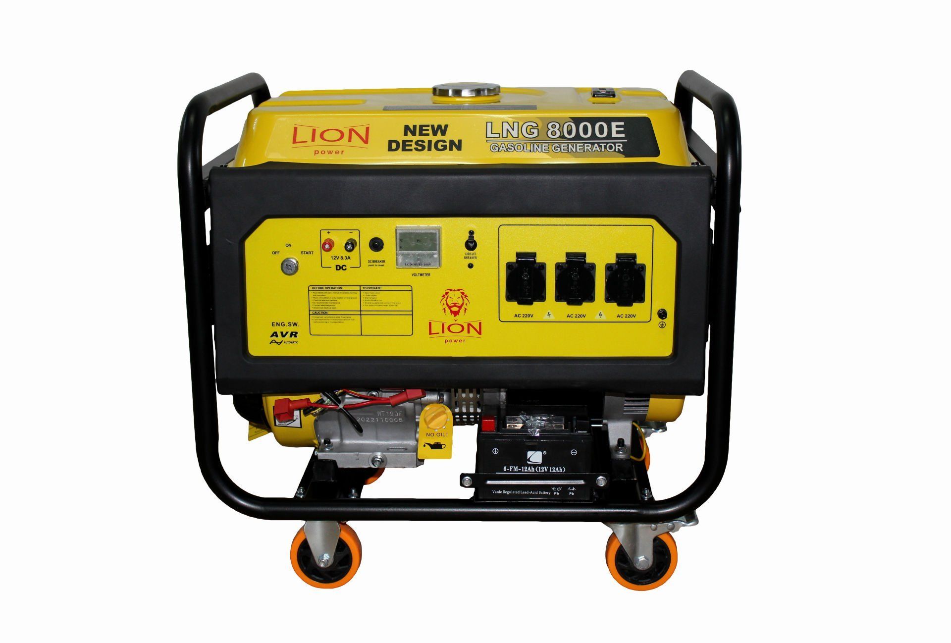 LİON POWER BENZİNLİ JENERATÖR MARŞLI MONOFAZE LNG8000E