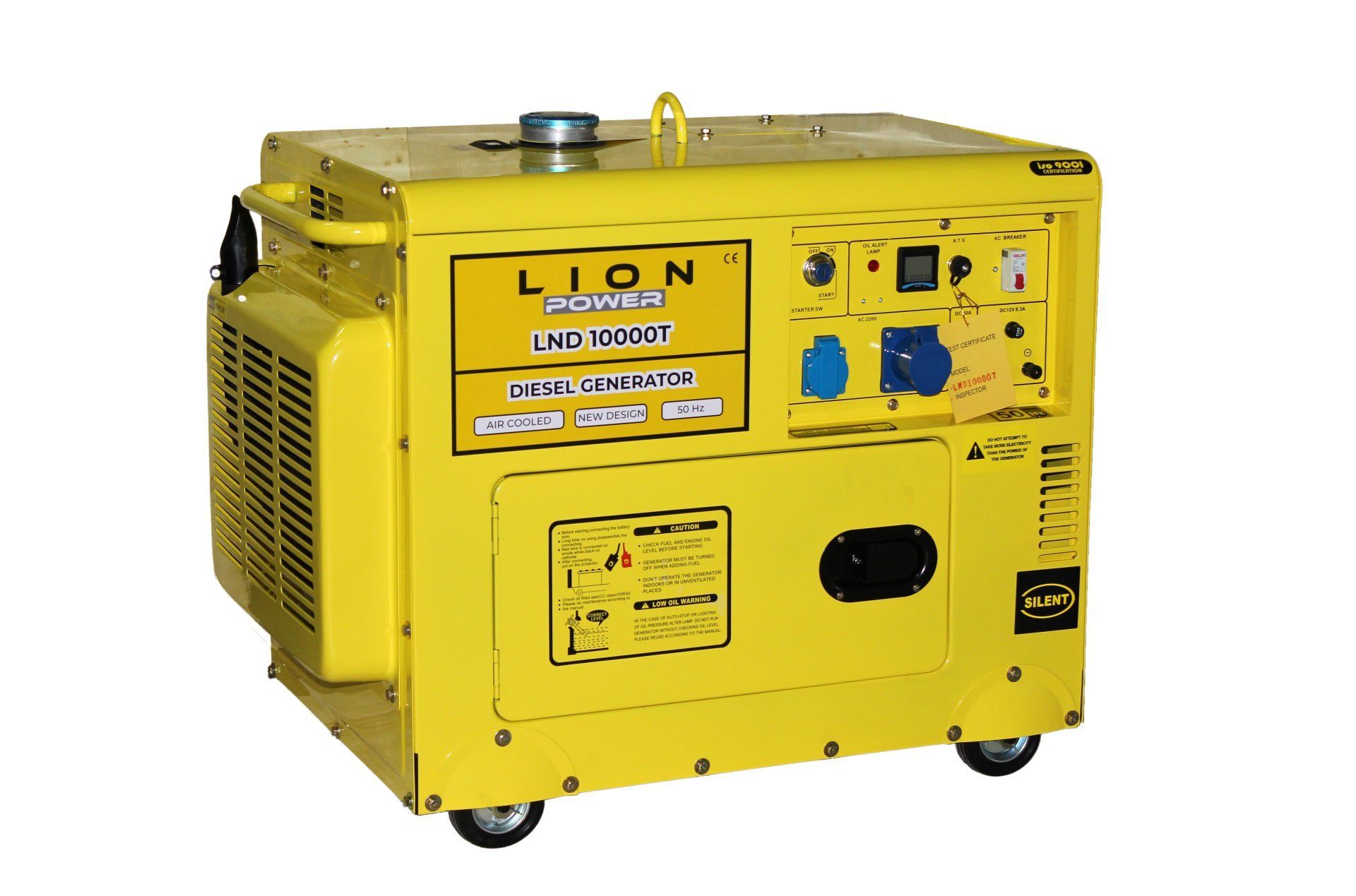 LION POWER DİZEL JENERATÖR  9 KVA DİZEL MARŞLI KABİNLİ MONOFAZELND 10000T