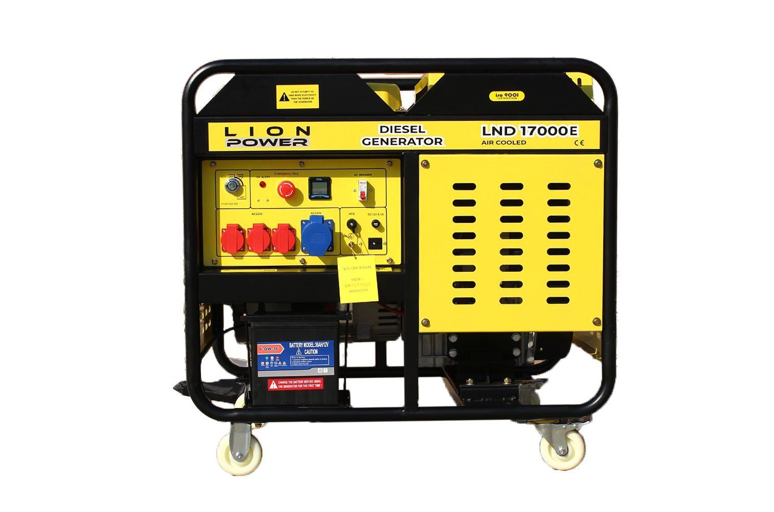 LION POWER DİESEL JENERATÖR  17 KVA ÇİFT SİLİNDİR DİZEL MARŞLI MONOFAZELND 17000E