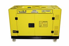 LION POWER DİESEL JENERATÖR  17 KVA ÇİFT SİLİNDİR DİZEL MARŞLI KABİNLİ MONOFAZE  LND 17000T