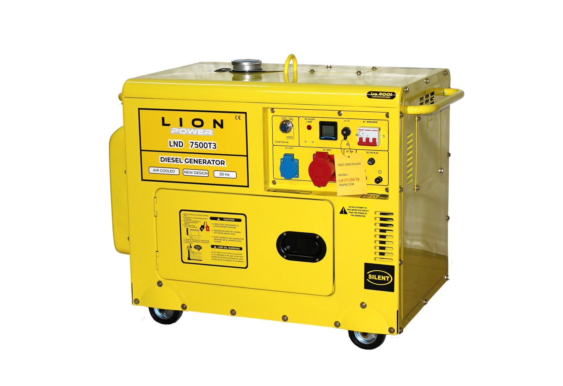 LION POWER DİESEL JENERATÖR  7 KVA DİZEL MARŞLI KABİNLİ TRİFAZE LND 7500T3