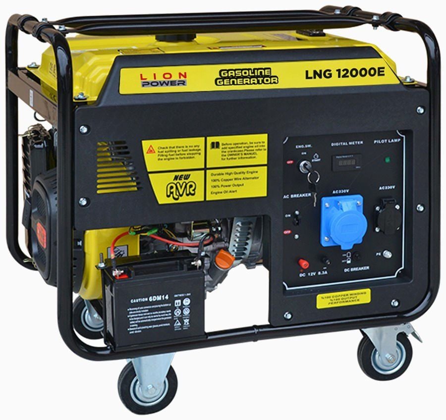 LİON POWER BENZİNLİ JENERATÖR  LNG12000E (12KWA MONOFAZE)