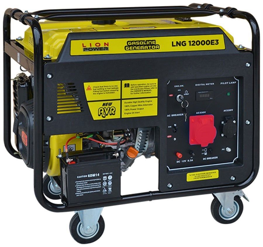 LION POWER BENZİNLİ JENERATÖR  12 KVA BENZİNLİ MARŞLI TRİFAZE LNG12000E3